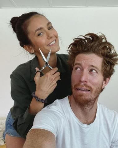 Michaela Constantine daughter Nina Dobrev with her boyfriend Shaun White.